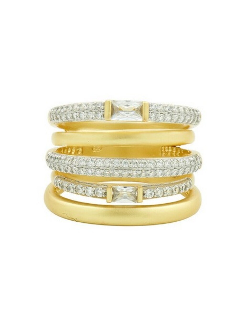 Freida Rothman Celestial Pave Caged Cocktail Ring